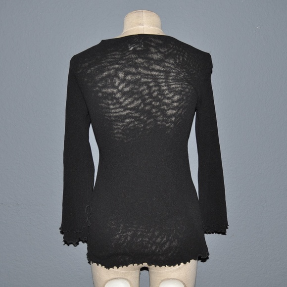 SWEET PEA Black Twist Front Maternity Blouse [F6] - Picture 3 of 6